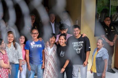 Mary Jane Veloso arrived in the Philippines after nearly 15 years of detention in Indonesia.-stock-foto