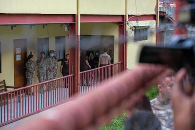 Mary Jane Veloso arrived in the Philippines after nearly 15 years of detention in Indonesia.-stock-foto