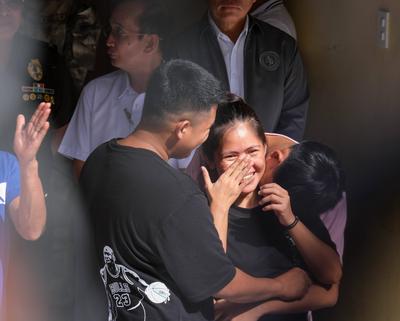 Mary Jane Veloso arrived in the Philippines after nearly 15 years of detention in Indonesia.-stock-foto
