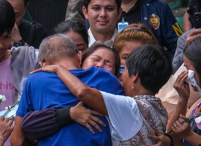 Mary Jane Veloso arrived in the Philippines after nearly 15 years of detention in Indonesia.-stock-foto