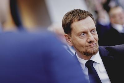Wahl des Ministerpraesidenten im Saechsischen Landtag-stock-foto