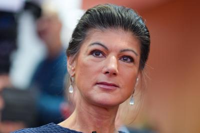 Vorstellung Wahlkampagne 2025 Buendnis Sahra Wagenknecht (BSW)-stock-foto