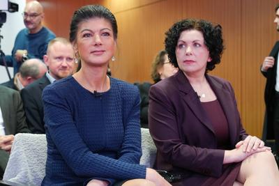 Vorstellung Wahlkampagne 2025 Buendnis Sahra Wagenknecht (BSW)-stock-foto