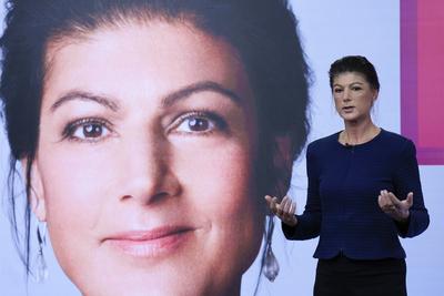 Vorstellung Kampagne zur Bundestagswahl 2025, BSW, B?ndnis Sahra Wagenknecht-stock-foto