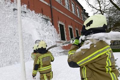 Walloon Public Service Unions Demonstrate-stock-foto