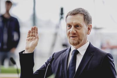 Wahl des Ministerpraesidenten im Saechsischen Landtag-stock-foto