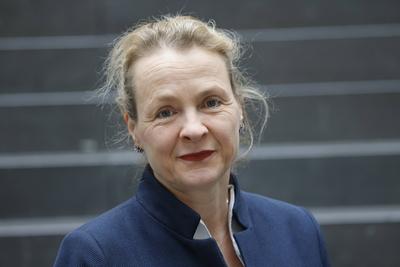 Pr?latin Dr. Anne Gidion, Ev. Vorsitzende der GKKE, Deutschland, Berlin, Bundespressekonferenz, Thema: Bilanz der R?stun-stock-foto