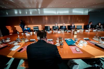 123. Sitzung des Bundeskabinett-stock-foto