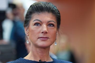 Vorstellung Wahlkampagne 2025 Buendnis Sahra Wagenknecht (BSW)-stock-foto
