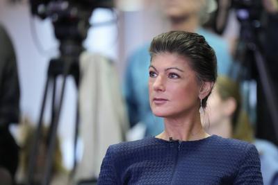 Vorstellung Kampagne zur Bundestagswahl 2025, BSW, B?ndnis Sahra Wagenknecht-stock-foto