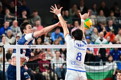 Volleyball I Herren I Saison 2024-2025 I Champions League Volley I 4th Round Leg 4  CLVM 84 I SVG L?neburg - Levski SOFIA I 18.12.2024-stock-photo