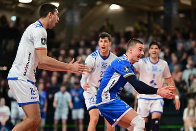 Volleyball I Herren I Saison 2024-2025 I Champions League Volley I 4th Round Leg 4  CLVM 84 I SVG L?neburg - Levski SOFIA I 18.12.2024-stock-photo
