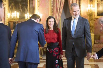 Spanish Royals attends Princess of Girona Foundation Board of Trustees meeting-stock-foto