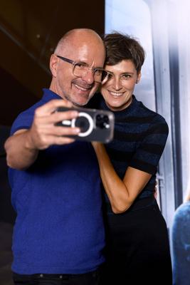 Christoph Maria Herbst und Gisi Herbst-stock-foto