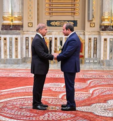 Egyptian President Abdel Fattah El-Sisi inaugurates the D8 Summit for Economic Cooperation-stock-photo