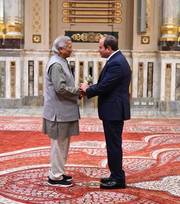 Egyptian President Abdel Fattah El-Sisi inaugurates the D8 Summit for Economic Cooperation-stock-photo