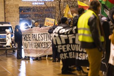 Demos Erfurt gegen Antisemitismus-stock-foto