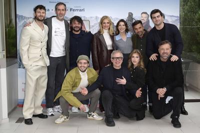 Christian De Sica, Isabella Ferrari, Cast-stock-photo