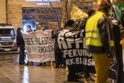 Demos Erfurt gegen Antisemitismus-stock-foto