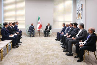 Iranian President Masoud Pezeshkian attent the D8 Summit for Economic Cooperation-stock-photo