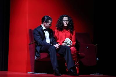 Maxim Gorki Theater Berlin Vatermal-stock-foto