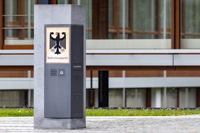 Bundesverfassungsgericht Karlsruhe Bundesverfassungsgericht Karlsruhe *** Federal Constitutional Court Karlsruhe Federal-stock-photo