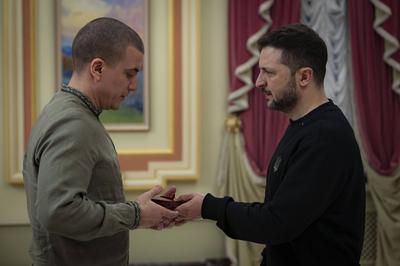 President of Ukraine Volodymyr Zelenskyy meet with employees of the energy sector-stock-photo