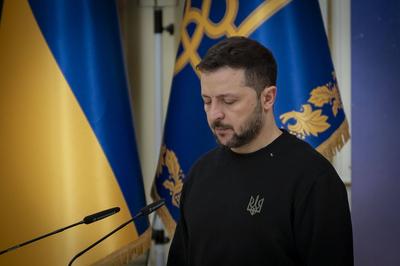 President of Ukraine Volodymyr Zelenskyy meet with employees of the energy sector-stock-photo