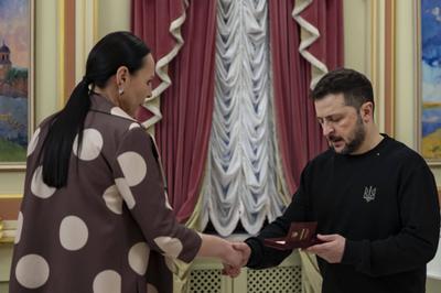 President of Ukraine Volodymyr Zelenskyy meet with employees of the energy sector-stock-photo