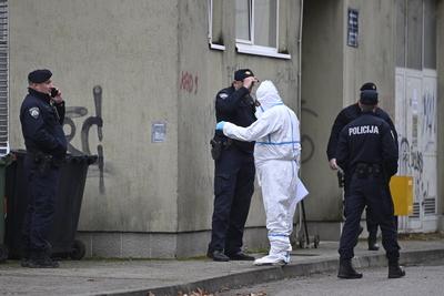 Croatia, Zagreb, 201224. Knife attack in Precko elementary school in Zagreb. A man attacked a teacher and students at sc-stock-foto