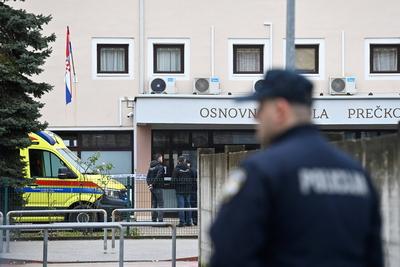 Croatia, Zagreb, 201224. Knife attack in Precko elementary school in Zagreb. A young male attacked a teacher and students with a knife. Photo: Ronald Gorsic / CROPIX Zagreb Croatia Copyright: xxRonaldxGorsicx napad_skola_precko52-201224_2-stock-foto