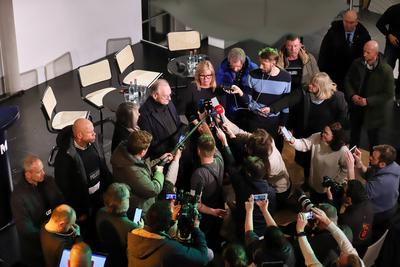 Magdeburg, Sachsen-Anhalt, Deutschland, 20.12.2024: Oper: Anschlag auf Magdeburger Weihnachtsmarkt: Pressekonferenz mit-stock-photo