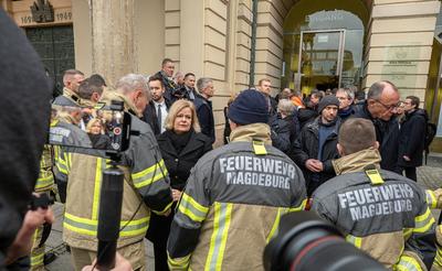 Mindestens fuenf Tote bei Anschlag auf Weihnachtsmarkt in Magdeburg-stock-foto