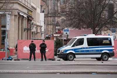 Mindestens fuenf Tote bei Anschlag auf Weihnachtsmarkt in Magdeburg-stock-foto