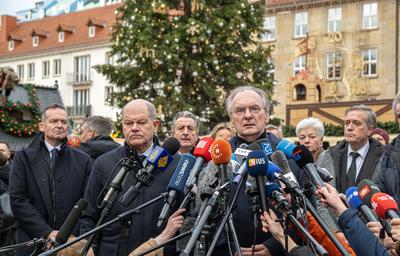 Mindestens fuenf Tote bei Anschlag auf Weihnachtsmarkt in Magdeburg-stock-foto