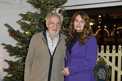 Dieter Hallervorden, Christiane Zander-stock-foto