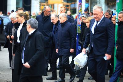 Bundeskanzler Scholz besucht Ort des Anschlages auf dem Magdeburger Weihnachtsmarkt-stock-photo
