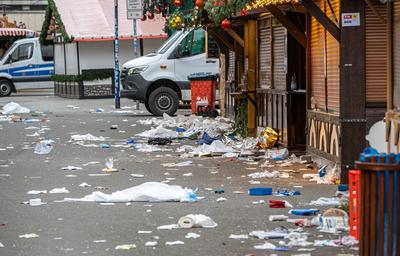 Mindestens fuenf Tote bei Anschlag auf Weihnachtsmarkt in Magdeburg-stock-foto