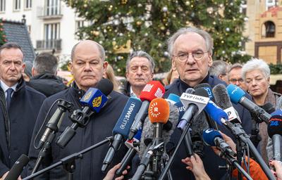 Mindestens fuenf Tote bei Anschlag auf Weihnachtsmarkt in Magdeburg-stock-foto