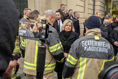 Mindestens fuenf Tote bei Anschlag auf Weihnachtsmarkt in Magdeburg-stock-foto