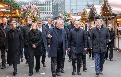 Mindestens fuenf Tote bei Anschlag auf Weihnachtsmarkt in Magdeburg-stock-foto