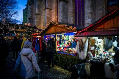 Weihnachtsm?rkte in M?nster --stock-photo