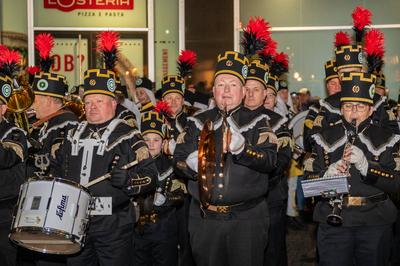 Leipzig - Schweigeminute bei Leipziger Bergparade: ?ber 550 Bergleute in der Messestadt-stock-foto