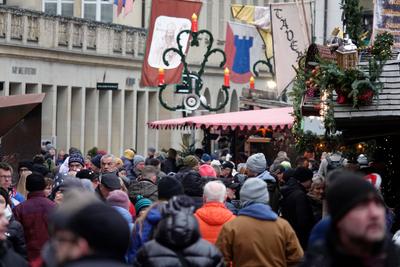 Weihnachtsmarkt Chemnitz-stock-foto