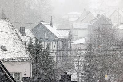 Winter im Siegerland-stock-foto
