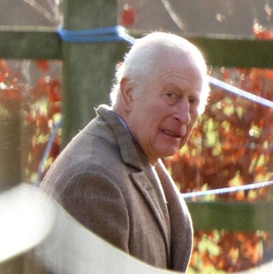 King Charles III, Sandringham, Norfolk, UK, on 22nd December 2024.-stock-photo