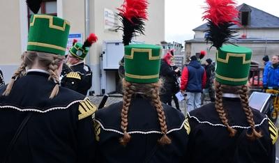 Abschlu?bergparade in Annaberg-Buchholz-stock-foto