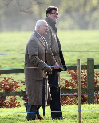King Charles III, Sandringham, Norfolk, UK, on 22nd December 2024.-stock-photo