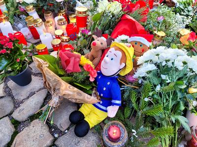 Gedenken  an die Opfer von Magdeburg-stock-foto