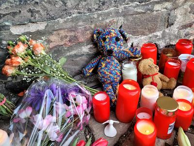 Gedenken  an die Opfer von Magdeburg-stock-foto